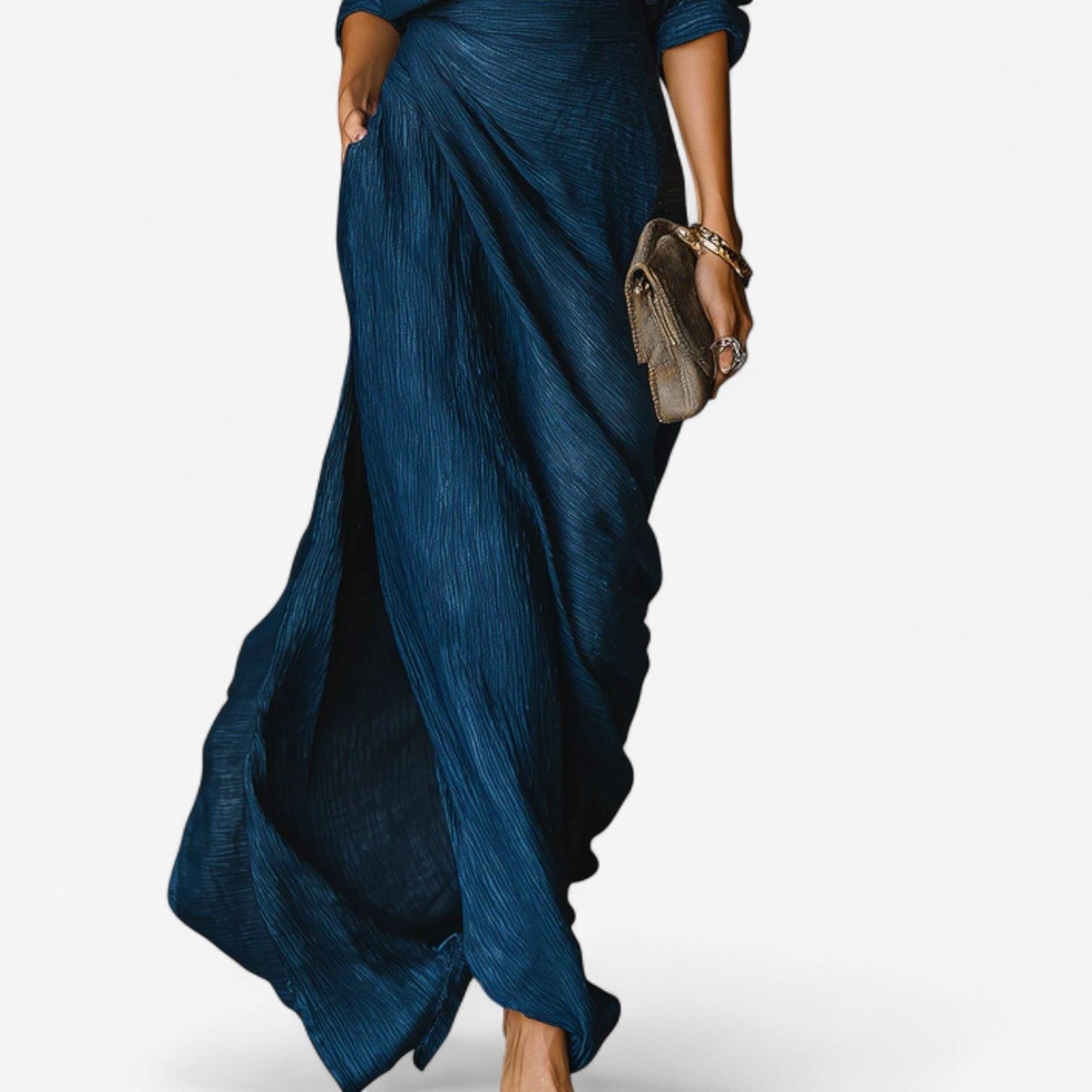 Wrap Maxi Shirt Dress for Women - View 2