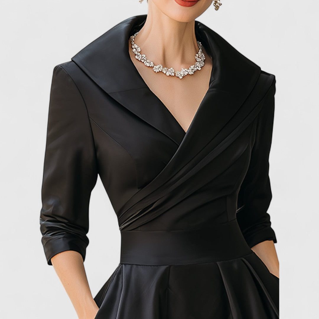 Wrap V-Neck A-Line Midi Dress for Women - View 6