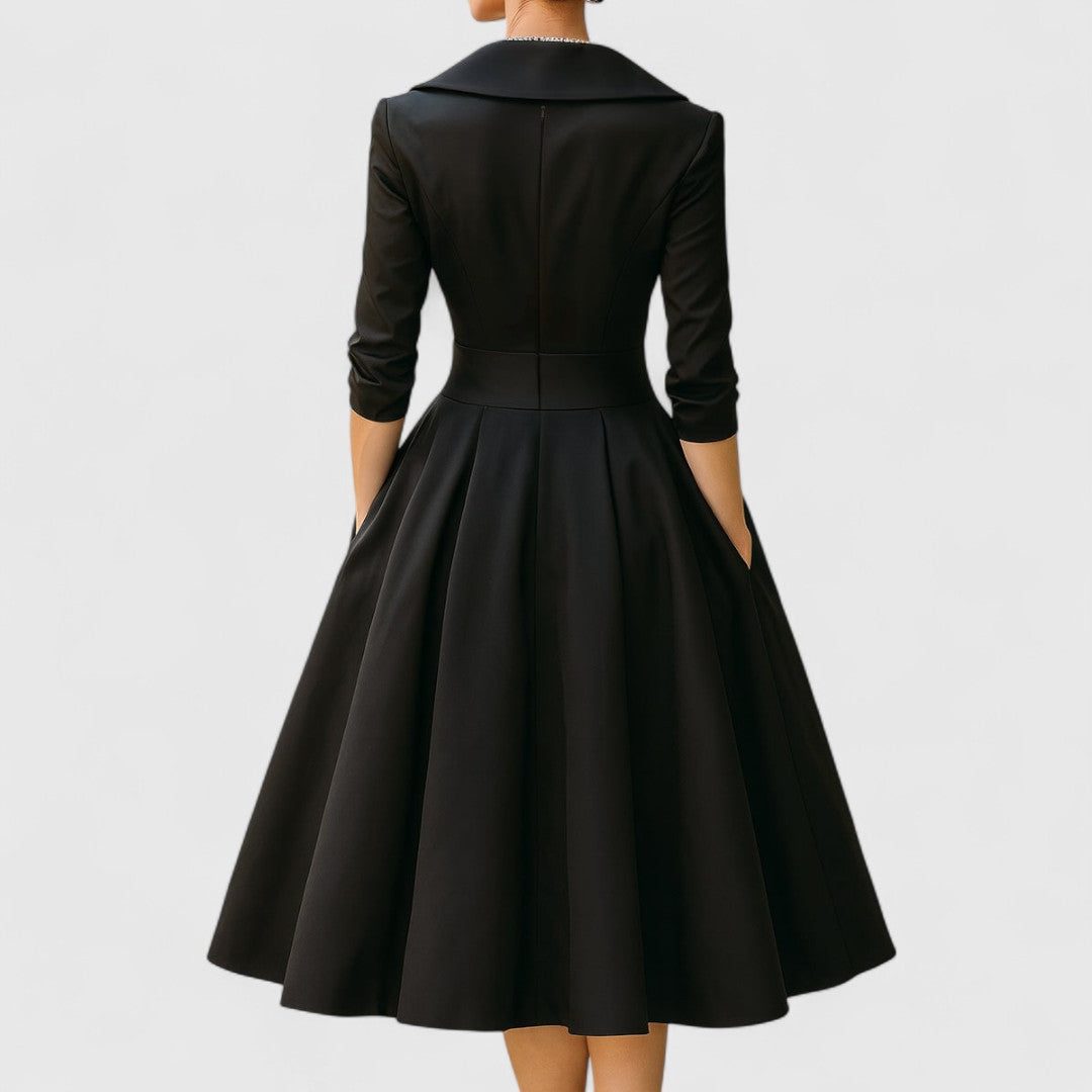 Wrap V-Neck A-Line Midi Dress for Women - View 8