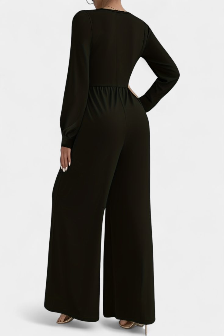 Wrap V-Neck Jumpsuit for Women - View 5
