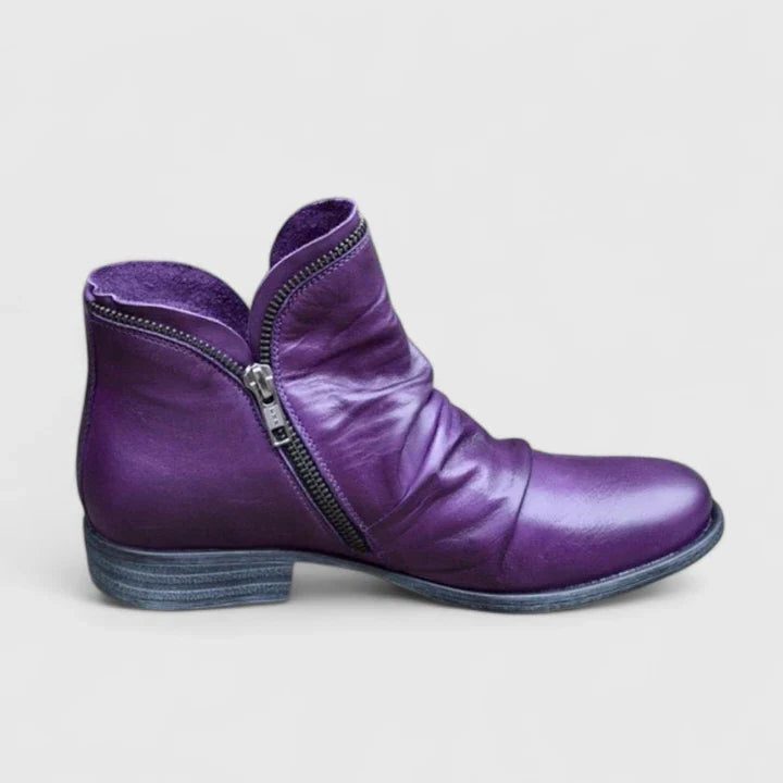 Zip-Up Ankle Boots for Women