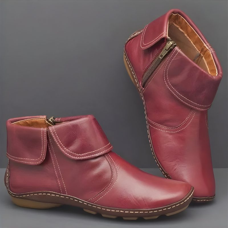 Zip-Up Ankle Boots for Women