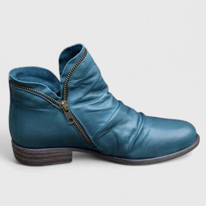 Zip-Up Ankle Boots for Women