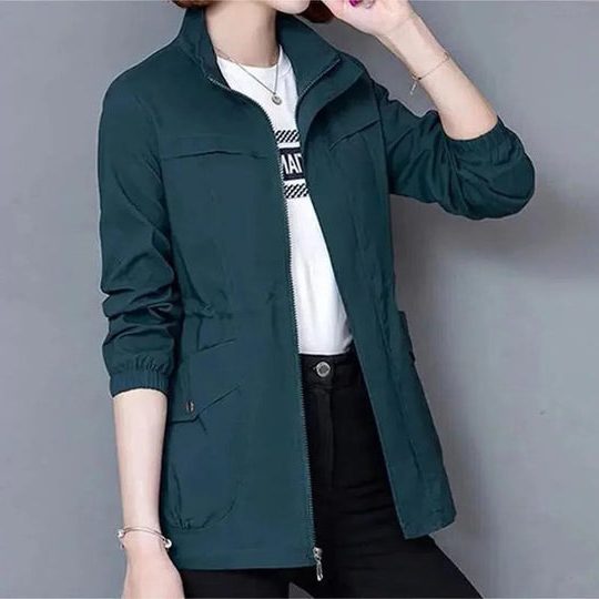 Zip-Up Drawstring Jacket for Women - View 6