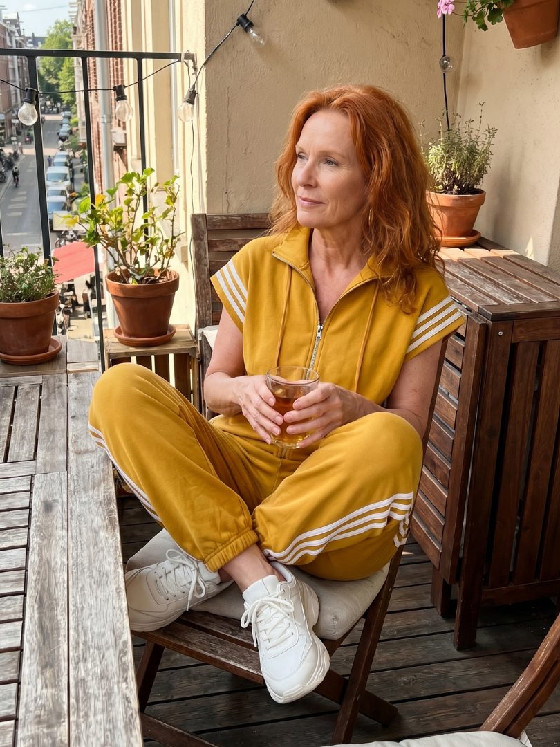 Zip-Up Stripe Panel Jumpsuit for Women - View 10